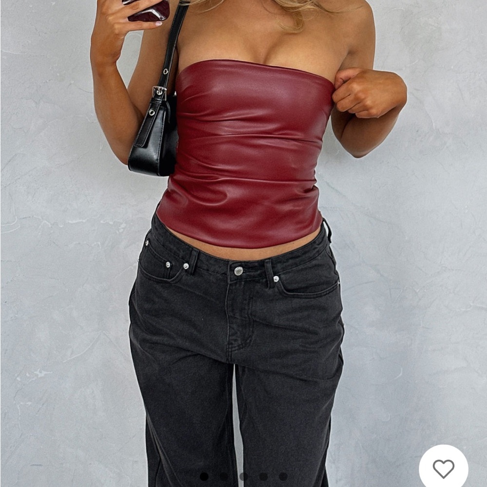 White fox bustier